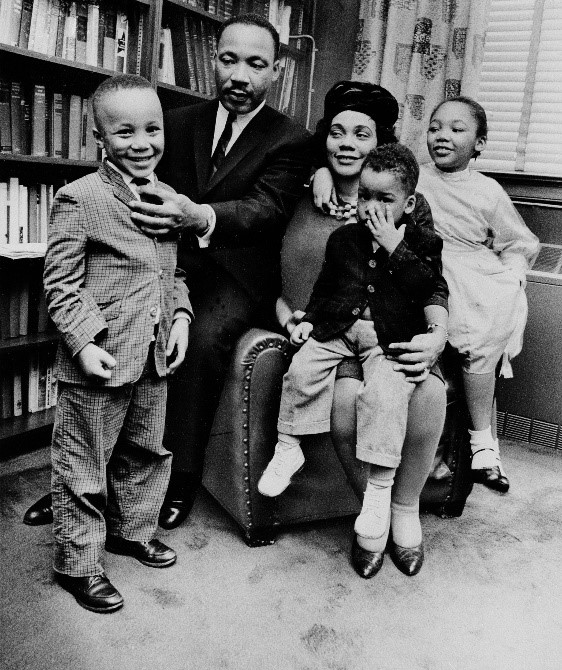 Martin Luther Kind and Family